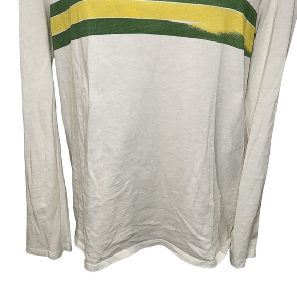 Veronica Beard x Kate Shelter Pouf Sleeve Striped Button Shoulder Top Tee - L - Picture 8 of 15